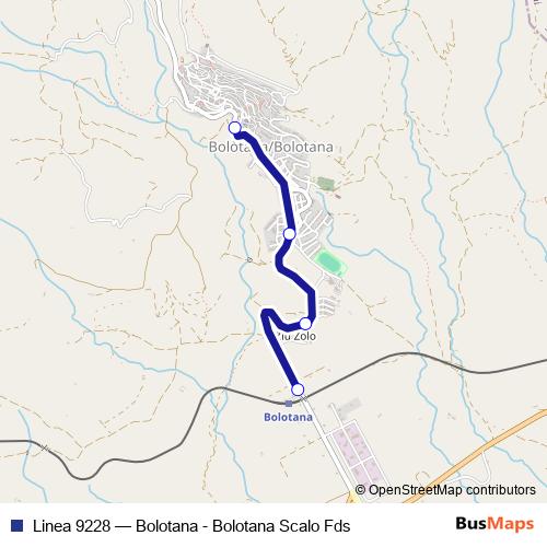 Linea 9228 bus Line Map