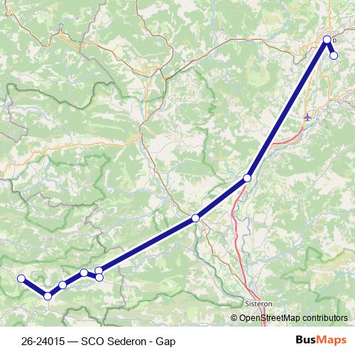 26-24015 bus Line Map
