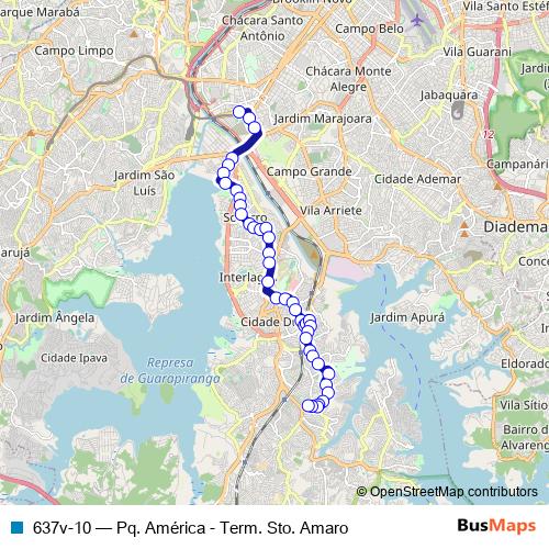 637v-10 bus Line Map