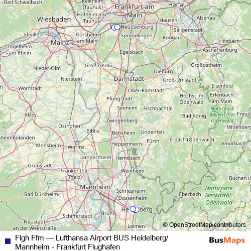 Flgh Ffm bus Line Map