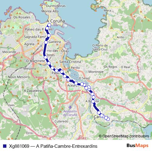 Xg881069 bus Line Map
