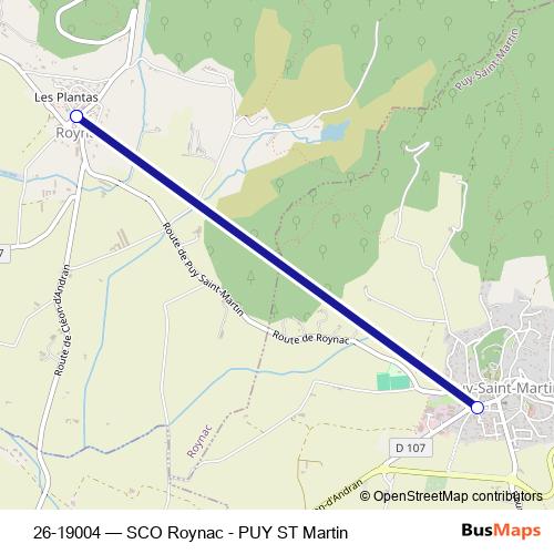 26-19004 bus Line Map