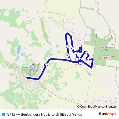 S412 bus Line Map