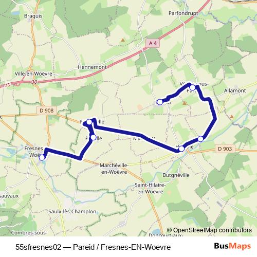 55sfresnes02 bus Line Map