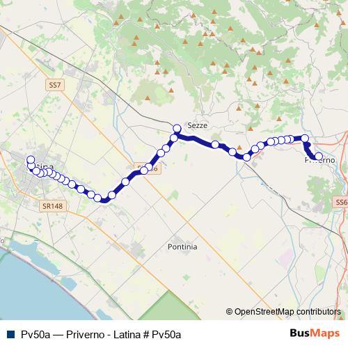 Pv50a bus Line Map