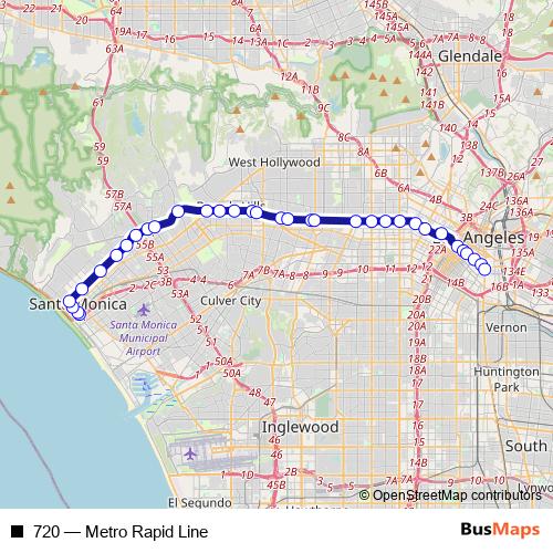 720 bus Line Map