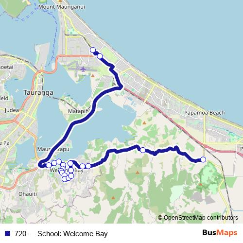 720 bus Line Map