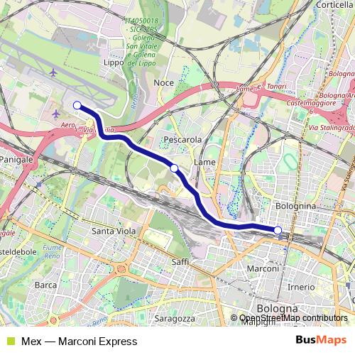 Mex monorail Line Map