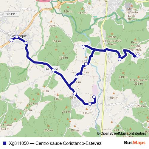 Xg811050 bus Line Map