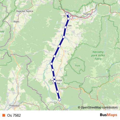 Os 7562 rail Line Map