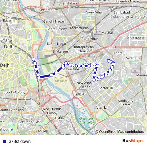 378stldown bus Line Map