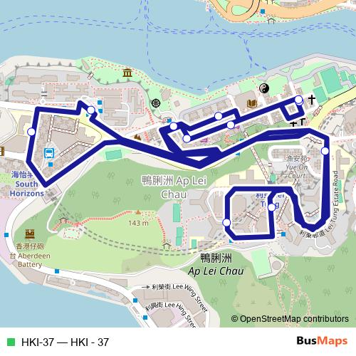 HKI-37 bus Line Map