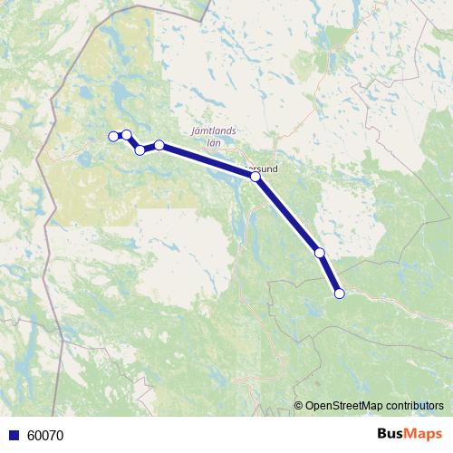 60070 bus Line Map