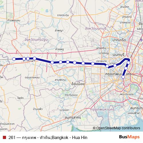 261 rail Line Map