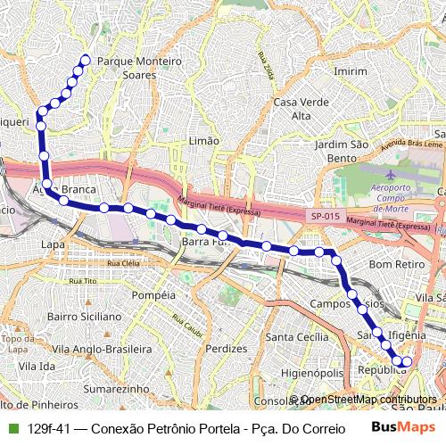 129f-41 bus Line Map
