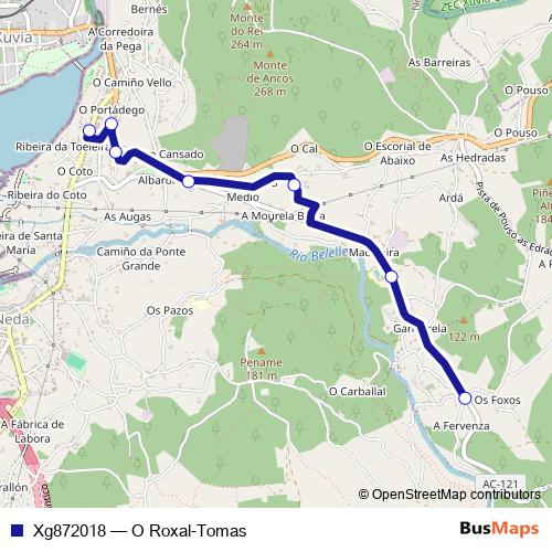 Xg872018 bus Line Map