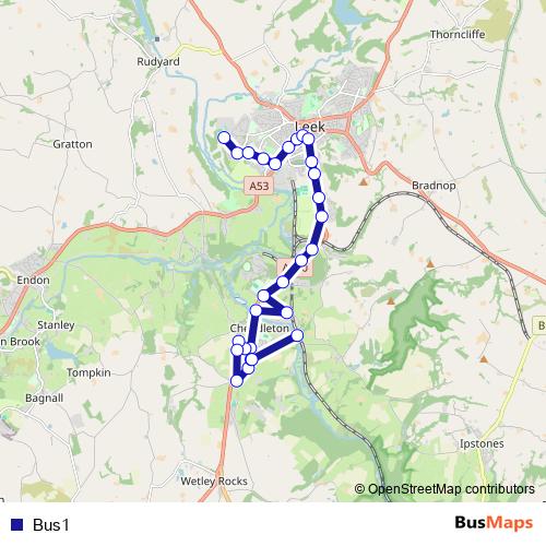 Bus1 bus Line Map