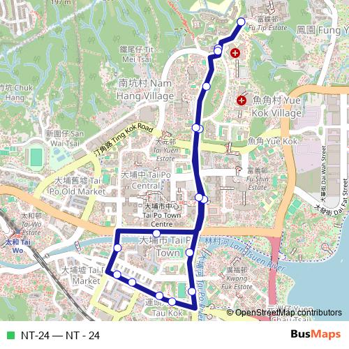NT-24 bus Line Map