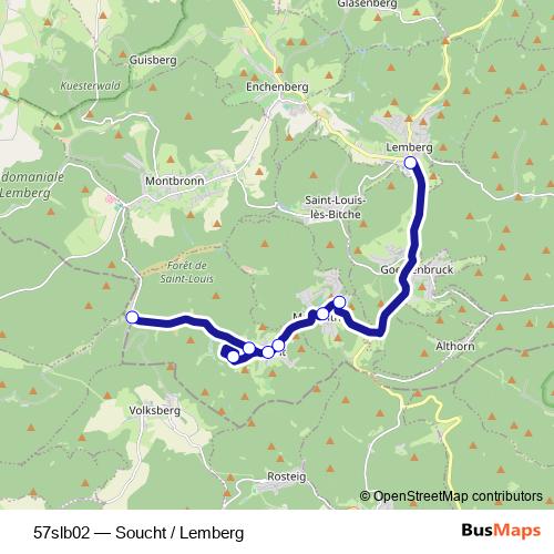 57slb02 bus Line Map