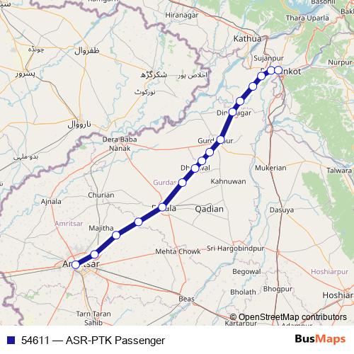 54611 rail Line Map