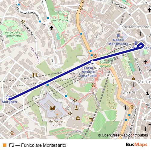 F2 funicular Line Map