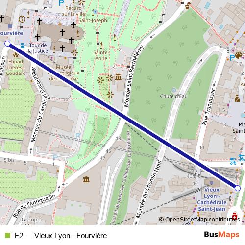 F2 funicular Line Map