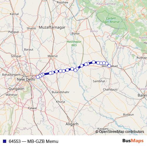 64553 rail Line Map