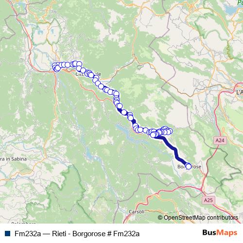Fm232a bus Line Map