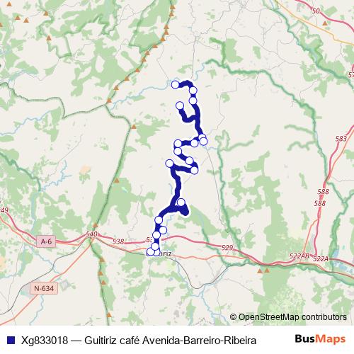 Xg833018 bus Line Map
