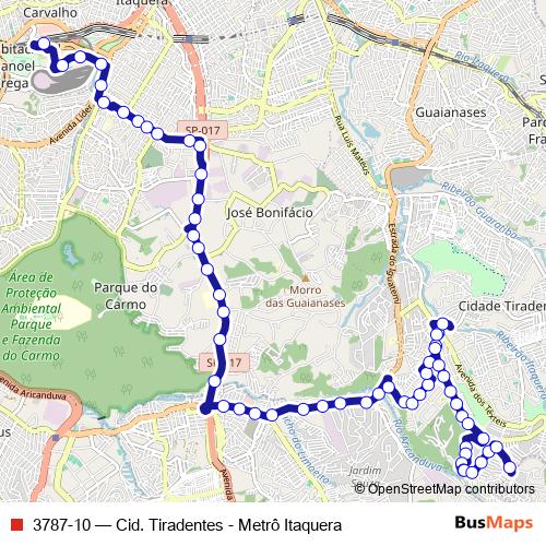 3787-10 bus Line Map