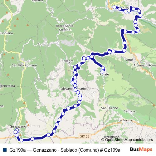 Gz199a bus Line Map