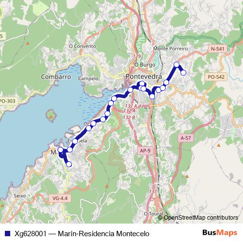 Xg628001 bus Line Map