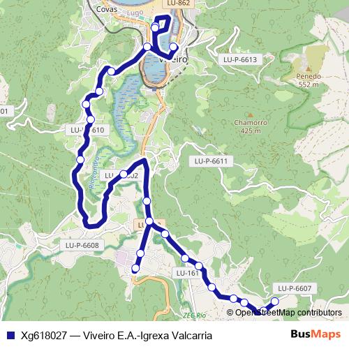 Xg618027 bus Line Map