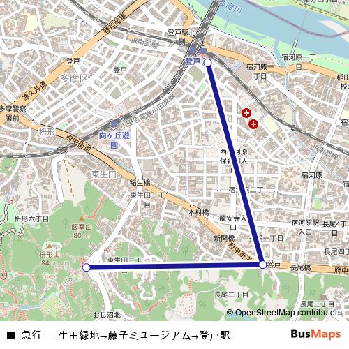 急行 bus Line Map