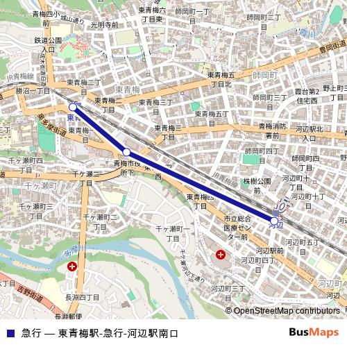 急行 bus Line Map
