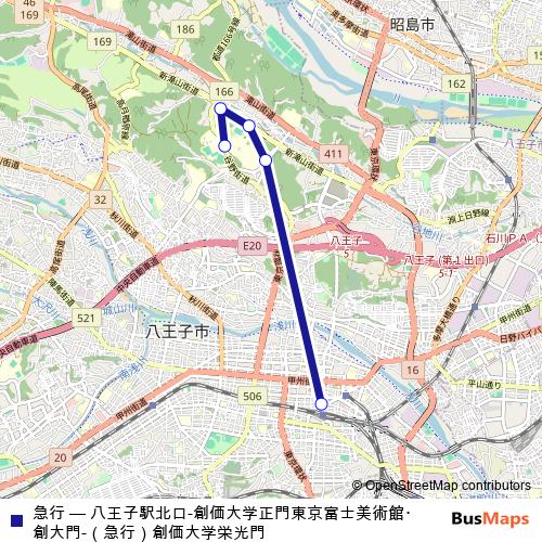 急行 bus Line Map