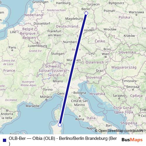 OLB-Ber air Line Map