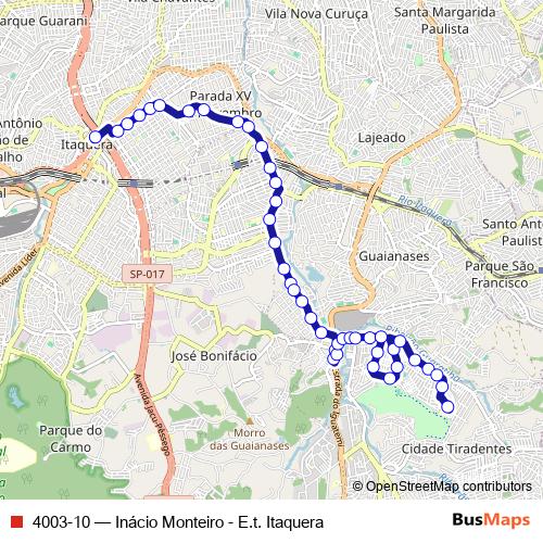 4003-10 bus Line Map