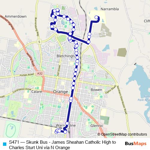S471 bus Line Map