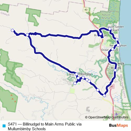 S471 bus Line Map