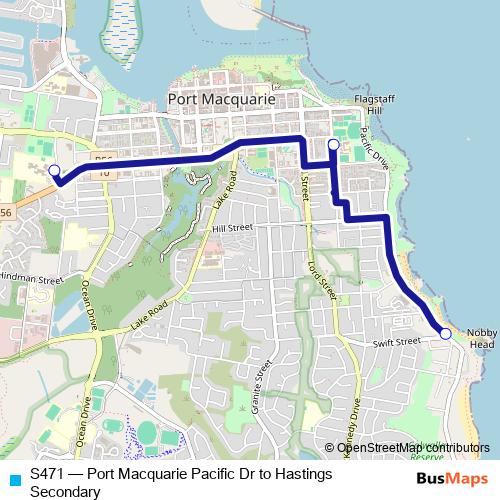 S471 bus Line Map