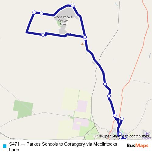 S471 bus Line Map