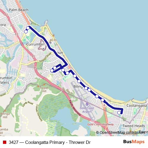3427 bus Line Map
