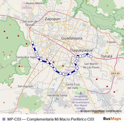 MP-C03 bus Line Map