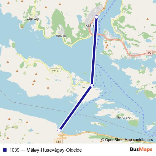 1039 ferry Line Map