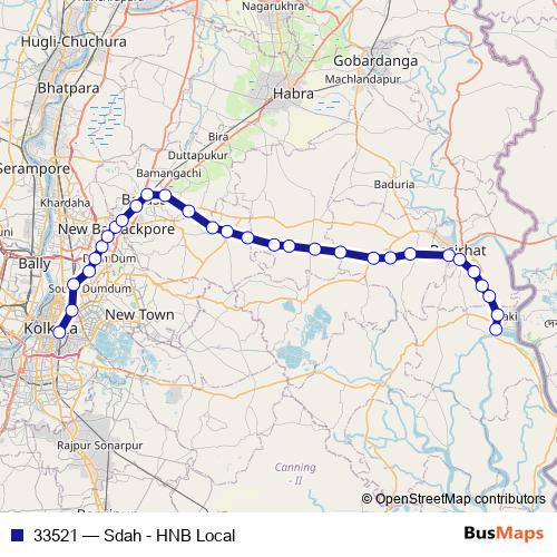 33521 rail Line Map