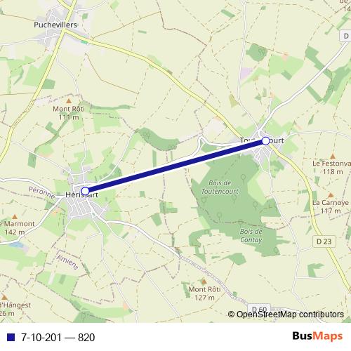 7-10-201 bus Line Map