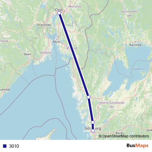 3010 bus Line Map
