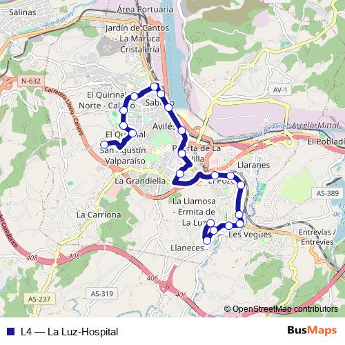 L4 bus Line Map