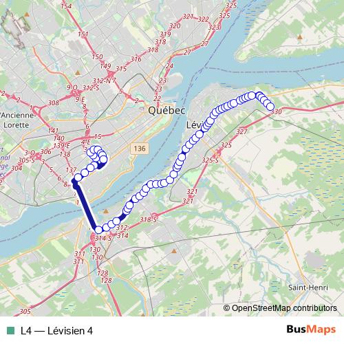 L4 bus Line Map